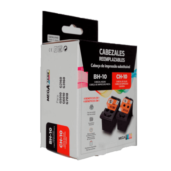 Cabezales Canon Pack BH-10 Negro + CH-10 Color