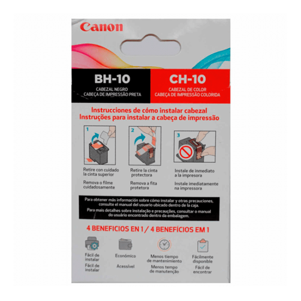 Cabezales Canon Pack BH-10 Negro + CH-10 Color