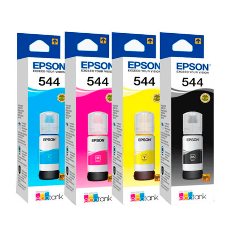 Tinta Epson Original 544 65ml (Black, Cyan, Magenta, Yellow)