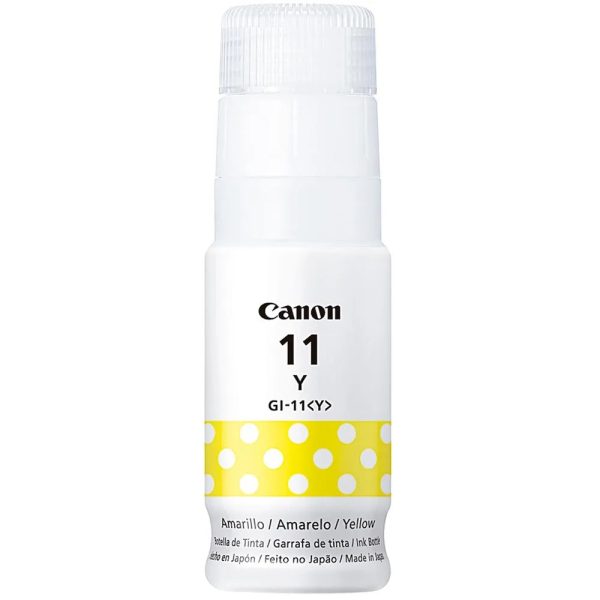 Botella de Tinta Canon GI-11Y Amarillo G2160/G3160 70ml