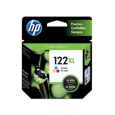 Cartucho de tinta HP 122XL Tricolor (CH564HL) DeskJet 2050/3050 330 Pag.