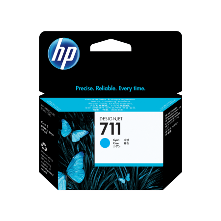 Cartucho de tinta HP 711 Cian (CZ130A) DesignJet T120/T520 29ml