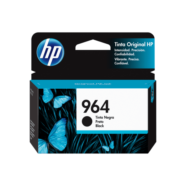 Cartucho de tinta HP 964 Negro (3JA53AL) OfficeJet 9010/9020 700 Pag.