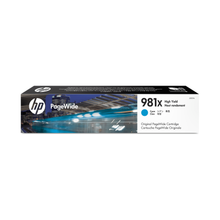 Cartucho de tinta HP 981X Cian (L0R09A) PageWide 556DN/586DN 10000 Pag.