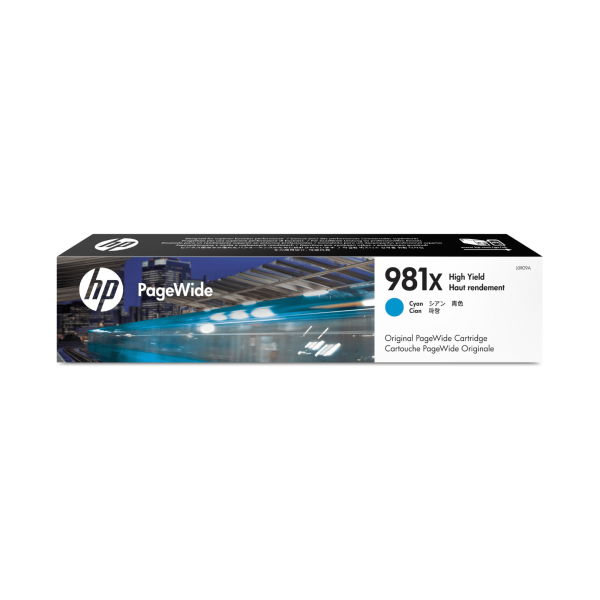 Cartucho de tinta HP 981X Cian (L0R09A) PageWide 556DN/586DN 10000 Pag.